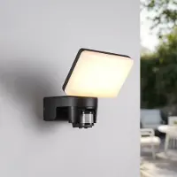 LumenXL Wandlamp voor buiten met verstelbare lichthoek en sensor - Dexter