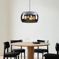 LumenXL Design hanglamp Serres met rookglas, 3-lichts