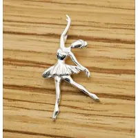 925 Sterling zilveren hanger ballerina - leuke ballet dancer hangertje gemaakt van zilver - leuke dames of kinder hangertje van een ballerina - ballerina's cadeau tip meisjes, vrouwen