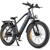ENGWE E26 Elektrische Fiets 26 Inch Fatbike – 250W Motor – 48V 16Ah Accu – Comfort Vering – Shimano 7 Versnellingen – Max 25 km/u – Tot 140 km Actieradius – Voor Stad & Mountainbike Terrein, Zwart