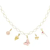 Yehwang Goudlief DIY ketting vlinder - Roestvrij staal - Verkleurt niet