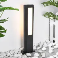 LumenXL Industriële zwarte staande buitenlamp - Stein