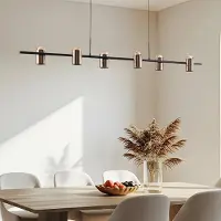 LumenXL Hanglamp Kyo, 6-lichts - zwart met goud