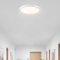 LumenXL Plafonnière wit Ø25,5 cm met noodunit en CCT switch 3000/4000/6000K