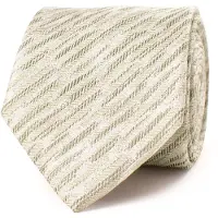 Tresanti | GIANPAOLO | Silk tie with a bold herringbone pattern | groen