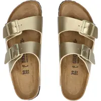 Birkenstock Slipper Women Arizona Birko-Flor Gold Narrow-Schoenmaat 36