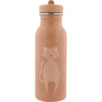 Trixie Drinkfles - Mrs. Cat - RVS Waterfles voor kinderen - 500ml - Lekvrije Fles - Roze - Kat