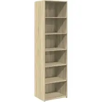 Syfax Hoge kast 50x41x185 cm bewerkt hout sonoma eikenkleurig