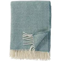 Klippan Yllefabrik Sorbet wollen plaid 130x200 cm Silky blue