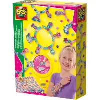 SES Creative Creatieve Speelset - Lav Je eigen armbanden - Puffy - - OneSize - Sieraden