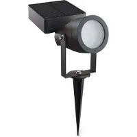 Calex Cesena Solar Buiten Spotlight – 20 Lumen – 2700K Warm Wit – IP65 – Solar – USB-C Oplaadbaar – 0.85W Zonnepaneel – 1200mAh Vervangbare Batterij – Zwart