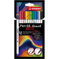 Stabilo Pen 68 ARTY - brushpennen - 12 stuks
