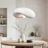 LumenXL Wabi Sabi hanglamp Kawa met wit steeneffect - 60 x 55 cm