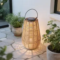LumenXL Solar tafellamp Suya van rotan