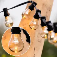 LumenXL Prikkabel set met 2 watt dimbare LED lampen met grote kap en lens