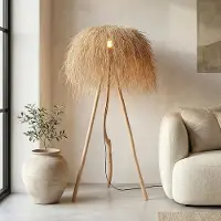 LumenXL Boho vloerlamp Sunroot van rotan