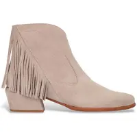 Wonders Dames Leren enkellaarsjes FEI 05 taupe (37), Leer, 1 tot 3 cm, Casual D-2005