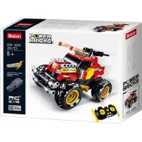Sluban PowerBricks RC Offroad Wagen bouwspeelgoed en RC voertuig kinderen vanaf 8 jaar – constructiespeelgoed bouwdoos met 265 bouwstenen – M38-B0991
