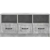vidaXL TV Kast met lade Betongrijs 102 x 34,5 x 47 cm Bewerkt hout
