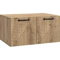 vidaXL Wandmontage TV-kast 59,5 x 41 x 30 cm Artisanaal eiken
