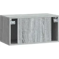 vidaXL Wandmontage TV-kast Grijs sonoma 59,5 x 31 x 30 cm Bewerkt hout