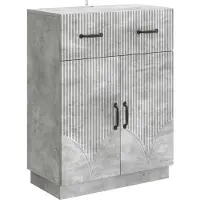 vidaXL Dressoir met lade Betongrijs 66 x 34,5 x 87 cm Bewerkt hout