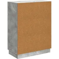 vidaXL Dressoir met lade Betongrijs 66 x 34,5 x 87 cm Bewerkt hout