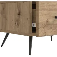 vidaXL TV Kast 147 x 34,5 x 30 cm Artisanaal eiken Bewerkt hout