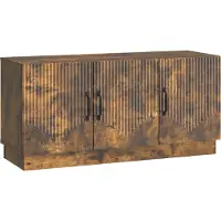vidaXL TV Kast Gerookt eiken 99 x 34,5 x 47 cm Bewerkt hout