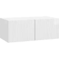 vidaXL Wandmontage TV-kast Hoogglans Wit 78,5 x 41 x 30 cm