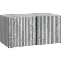 vidaXL Wandmontage TV-kast 59,5 x 31 x 30 cm Grijs sonoma Bewerkt hout