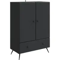 vidaXL Dressoir Zwart 66 x 34,5 x 95 cm Bewerkt hout