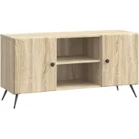 vidaXL TV Kast 102 x 34,5 x 50 cm Sonoma Eiken Bewerkt hout