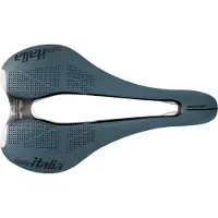 Selle Italia SLR Boost Gravel TI 316 Superflow, fietzadels, wegwielrennen, blauw, effen, carbonvezel, microvezel