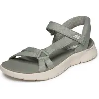 SKECHERS Sandalen met riem donkergrijs