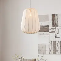 LumenXL Hanglamp Mousa met druppelvormige kap - lichtbeige