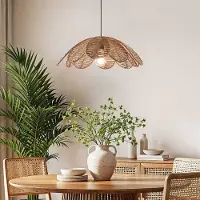 LumenXL Boho hanglamp Tawi met open kap - khaki