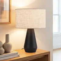 LumenXL Moderne tafellamp met linnen kap - Teburu