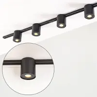 LumenXL Modern 1-fase railsysteem van 1,5 meter met Zylo spots - plafondlamp