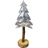 Inspiruj - Kunstkerstboom - Zilver - 24 cm