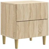 vidaXL Nachtkastje Sonoma Eiken 43 x 34,5 x 48 cm Bewerkt hout