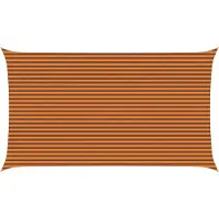 vidaXL Zonneschaduw Oranje en Bruin 7 x 4 m 100% Polyester Oxford
