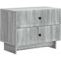 vidaXL Nachtkastje Grijs sonoma 62 x 34,5 x 47,5 cm Bewerkt hout