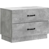 vidaXL Nachtkastje Betongrijs 62 x 34,5 x 44,5 cm Bewerkt hout