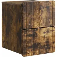 vidaXL Muurbevestigde Nachttafel Gerookt eiken 33 x 34,5 x 43 cm