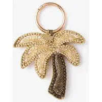 Sissy-Boy Goudkleurige palmboom bag charm
