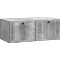 Syfax Wandbeugel TV-kast Betongrijs 78,5 x 41 x 30 cm Bewerkt hout