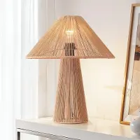 LumenXL Boho tafellamp Naito van natuurlijk gevlochten touw