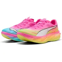 Puma Deviate NITRO Elite 4 Showtime Hardloopschoenen Roze Geel SS26, Maat 45 - EUR