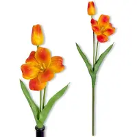 Inspiruj - Kunstbloem - Piankowy Tulpen - Pomarańczowy - 53 cm